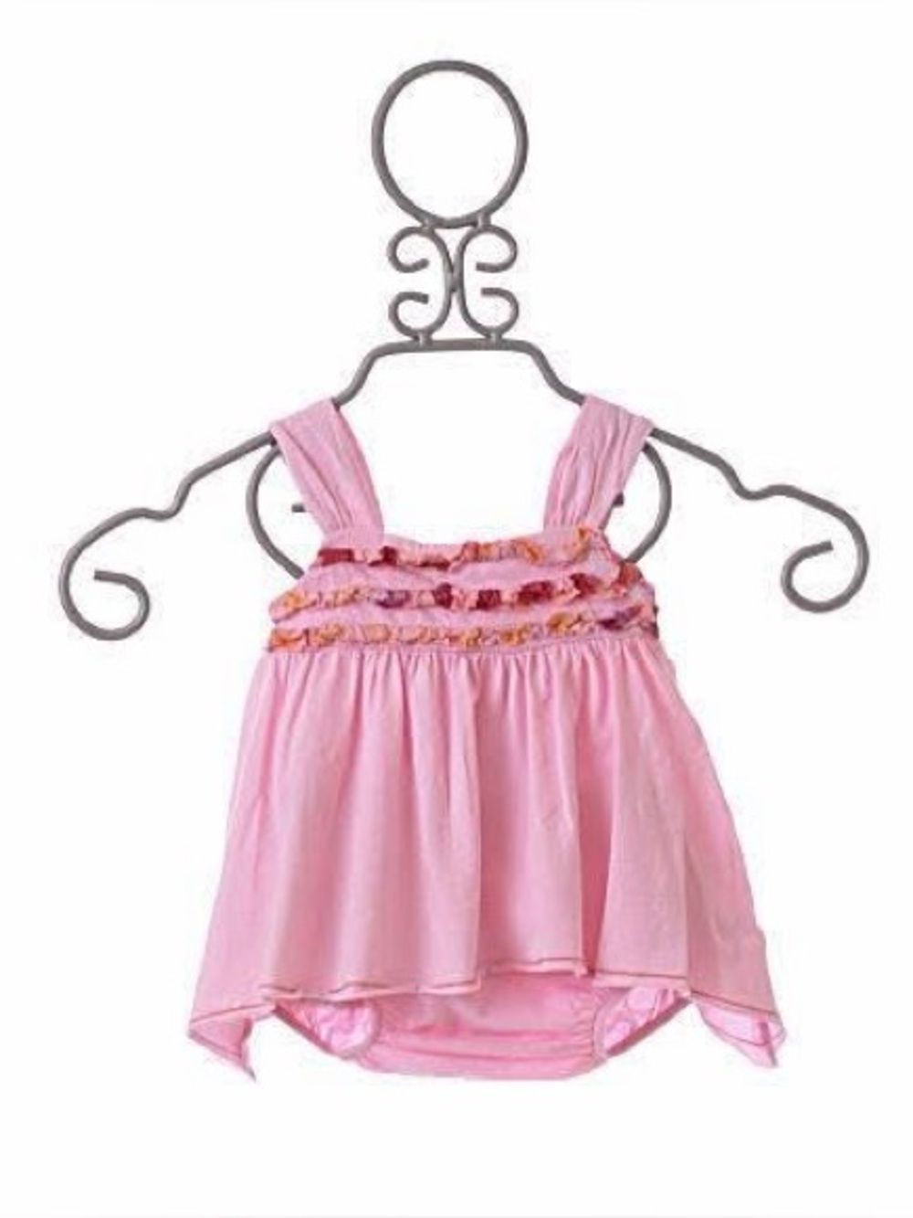 NWT Lune Luna Baby Girl Pink Ruffle Tunic & Bloomers 2-Piece Set